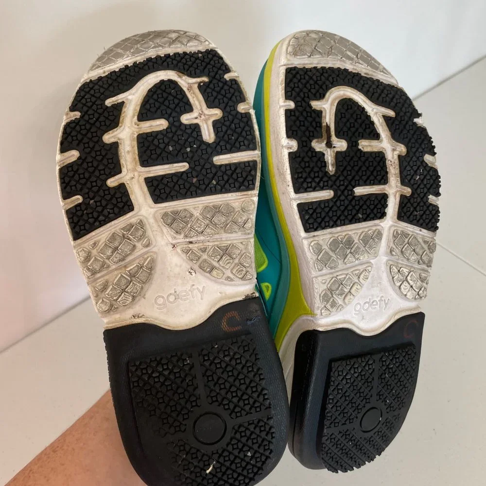 gdefy by Gravity Defyer Womens 9.5 Ion Athletic Shoes Comfortable Neon Colorful - Picture 7 of 14